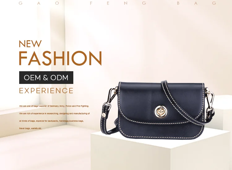 High quality leather handbags women removable flap designer hand bag for women