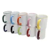 Wholesale 11oz White Inner Color Sublimation Eco Ware Plain White Porcelain Coffee Mug