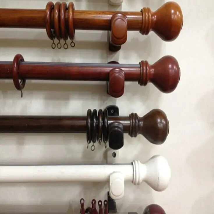 wood curtain rods target