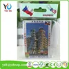 Personalized Tourist Souvenir Silver Foil Paper Fridge Magnet High Quality 100% factory Price