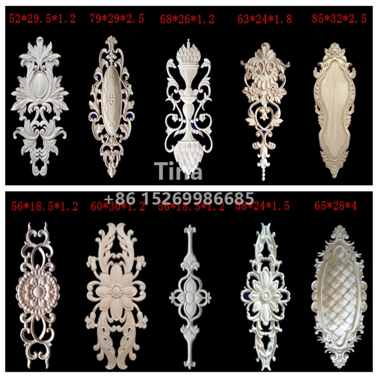 Wood rosettes and blocks