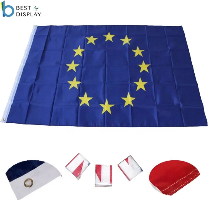 European Union 5'x3' Flag EU Euro Blue Stars Flags 