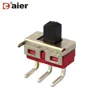 SS8-5 2 Position 3 Pin Angled Terminal Red Case Right Angle Slide Switch
