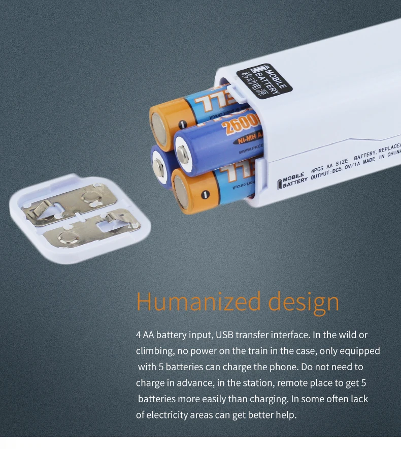 Easy To Take Mini Emergency Mobile Phone Charger Using Aa Battery Power