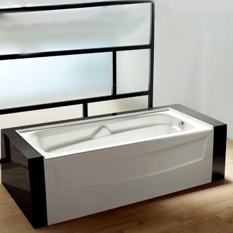 Wholesale market in mumbai 67 In.Right Drain Rectangular Non-Whirlpool White DM-623 freestanding acrylic bathtub modern