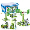 Amazon WISH Hot BanBao 6923 5 in 1 DIY STEM Educational Game Electronic Children Plastic Building Block Toys ABS Bricks