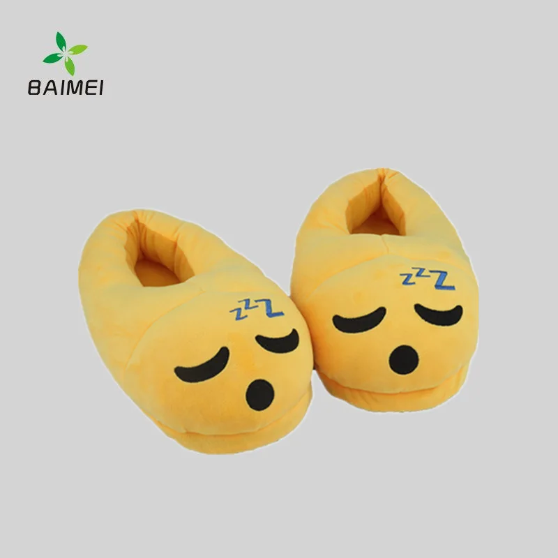 定制poop 鞋可爱毛绒表情符号热卖表情符号拖鞋