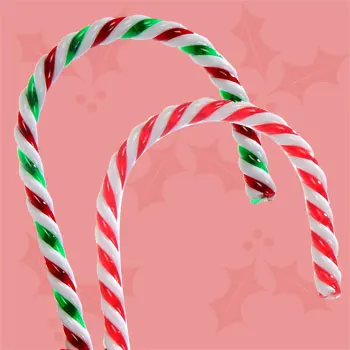 double tinsel candy cane,christmas decoration plush toy candy