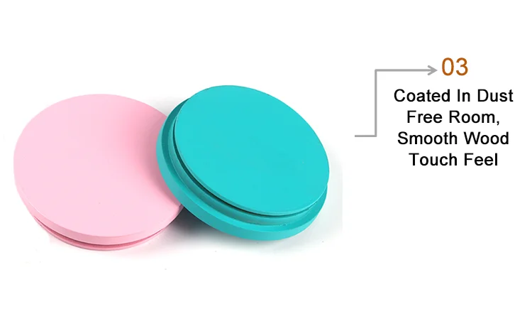 decorated wooden lid with silicone