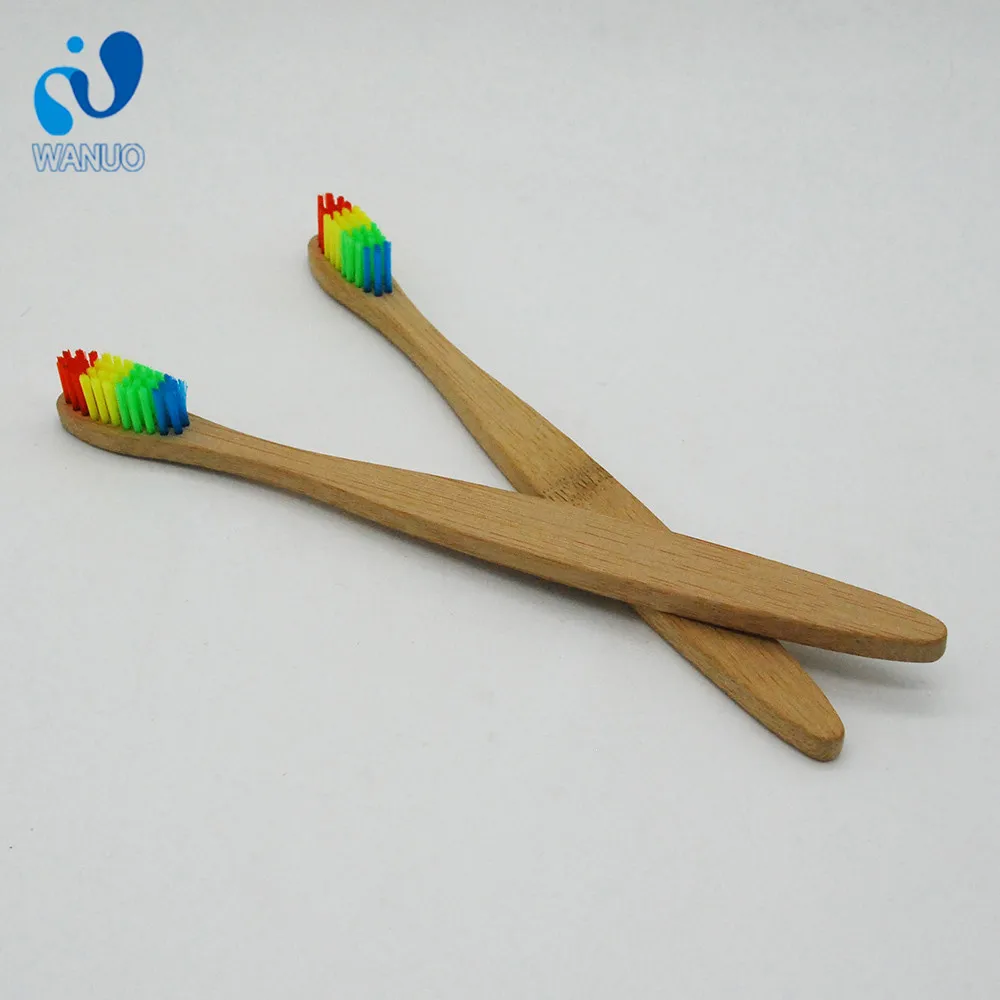 

Wanuocraft Recycled Biodegradable Natural Rainbow Nylon Bamboo Toothbrush
