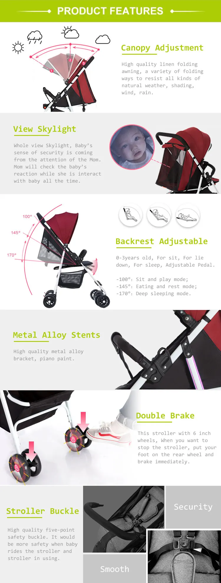China Suppliers Sport Baby Strollers For Sale,Cobabies Fashion Children