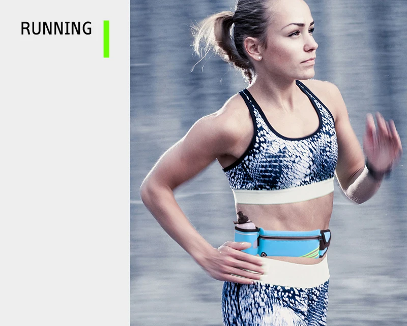 Multifunction Waterproof Unisex Men Women Outdoor Sport Running Jogging Water Bottle Money Belt Waist Bag with Water Bottle