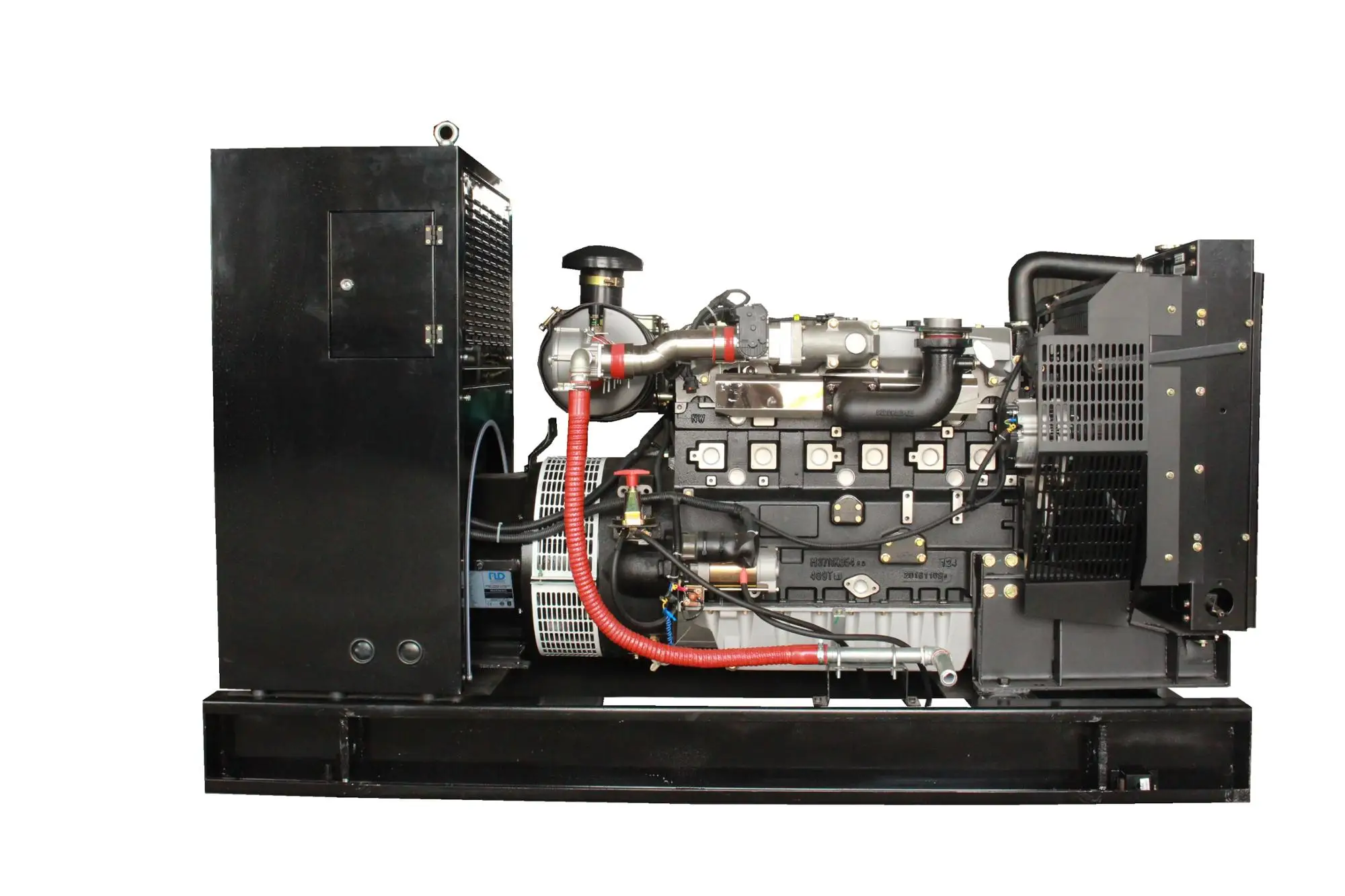 High Electric Efficiency 60kva / 50kw Biogas Generator Set Running