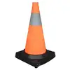 Clear caution cone remote control led retractable safety cone