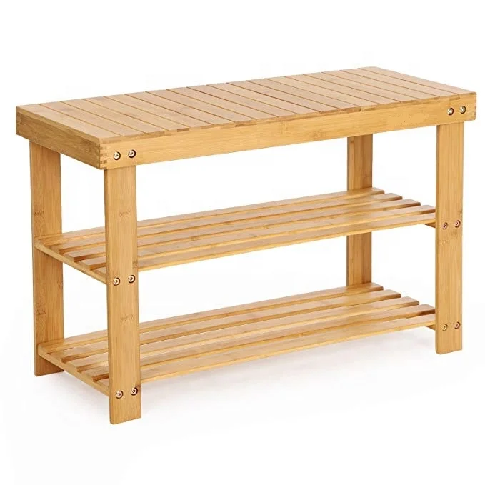 Sturdy Shoe Rack Bench 3 Tier Bamboo Shoe Organizer Ideal For Entryway Buy Shoe Rack Wood Shoe Rack Shoe Rack Organizer Product On Alibaba Com