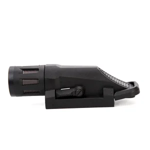 White LED 800 Lumen Tactical Rifle Flashlight Fit 20mm Picatinny Rail Rotating Clamp