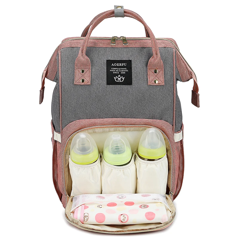 

Fashionable multifunctional Mummy Bag Baby Diaper backpack Travel bag for Mummy, Customized colors