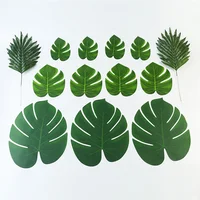 

V-3124 Wholesale Artificial tropical leaves Silk Palm Monstera For Party Decoration