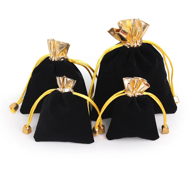 Velvet Bag Gift Bag Phnom Penh Bag Drawstring Recyclable Customized Size Customized Screen Printing Customized Color Accept