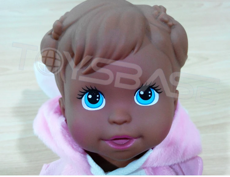DDC259431 11.5 Inch Wholesale Black Plastic Dolls For Kids Baby Doll Baby Black Doll Head_4.jpg