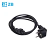 3 prong BS plug European standards laptop AC power cord with fuse extension cord
