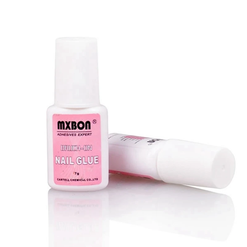 

7 G Liquid Brush-on Free Nail Glue for Decoration and Nail Tips, Transparent