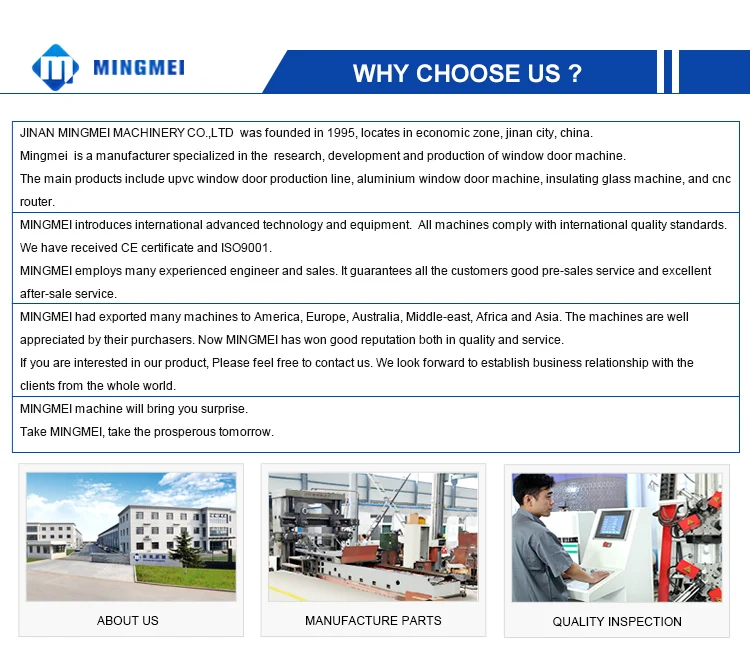 machine for bending upvc windows