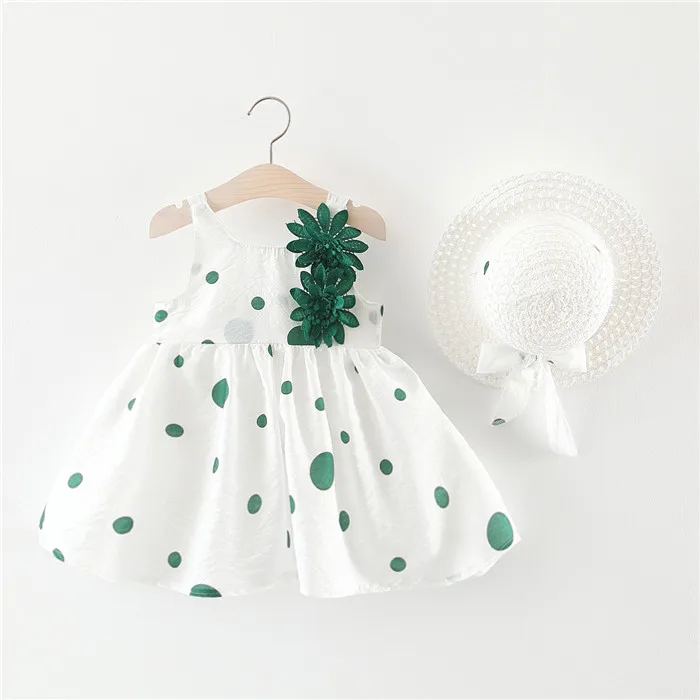 

Baby girl Summer flower girl dress, As picture