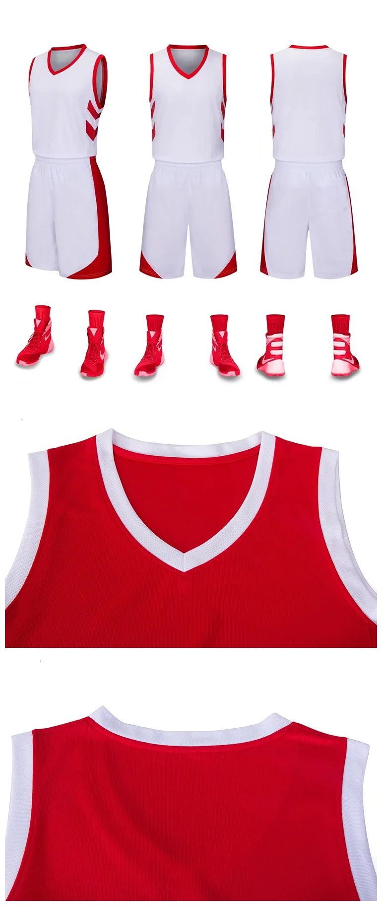 plain red basketball jersey