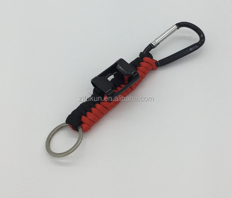 

Hot Sale Free Shipping Fashion Survival Cord Bracelet,Self Defense Survival Keychain Bottle Opener Keyring
