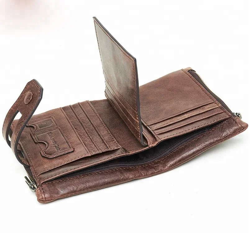 

Magnetic Wallet Leather RFID Blocking Slim Wallet Leather Men 1pc/opp Bag PU Rfid Material Accept Customized Logo Short, As shown in the picture