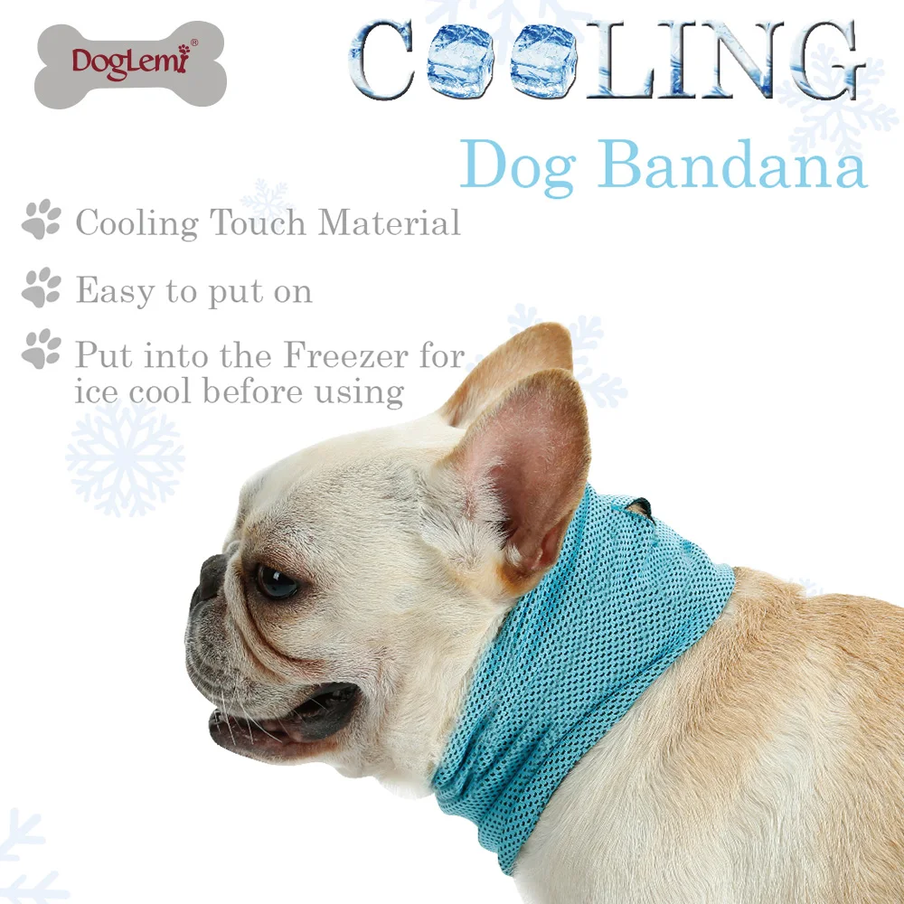 

Dog Cooling Accessories Cool Dog Neck Dog Cool Bandana, Blue