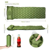 

Durable Inflatable Beach Mat Camping equipment, Mats Lightweight Sleeping Pad Self-inflating with Pillow outdoor sports.