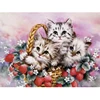 5d Diamond Embroidery Three Kittens Diamond Mosaic Cross Stitch Picture Of Rhinestones For Home Decor Kids Gifts