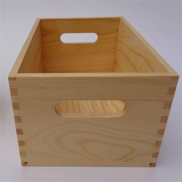 Brand Large Classic Decorative Pine Wood Wine Gift Cases Without lid HY1146-2