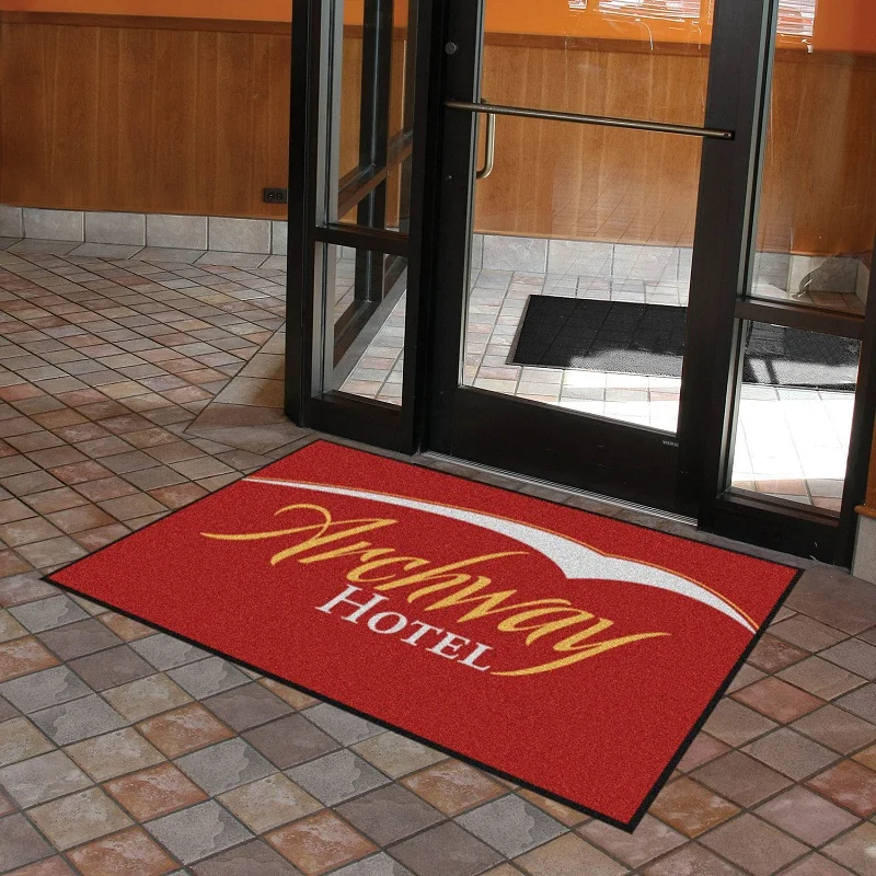 Commercial Welcome Entrance Custom Printed Logo Floor Mat For Company ...
