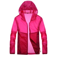 

100% Nylon UV sun protection plain pullover windbreaker rain jacket