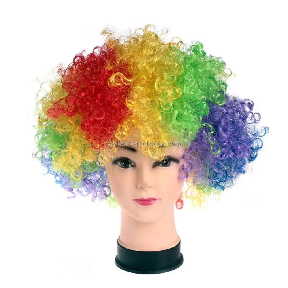 Разноцветный парик