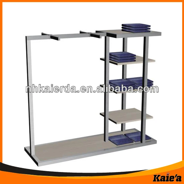 Metal estante de exhibición/de metal para colgar la ropa góndolas
