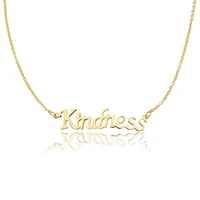 

Custom Design Stainless Steel Kindness Name Necklace Personalized Necklace