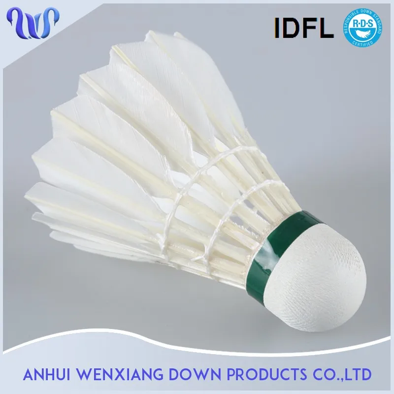 

Anhui Factory High Quality Badminton Shuttlecock Combat Shuttlecock Badminton 01 Used White Duck Feather