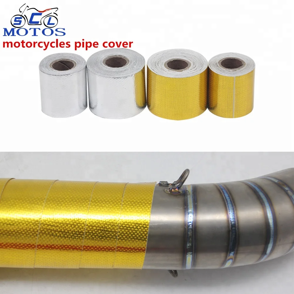 5cm 5m 10m Aluminum Foil Tape Automotive Exhaust Pipe Decorative
