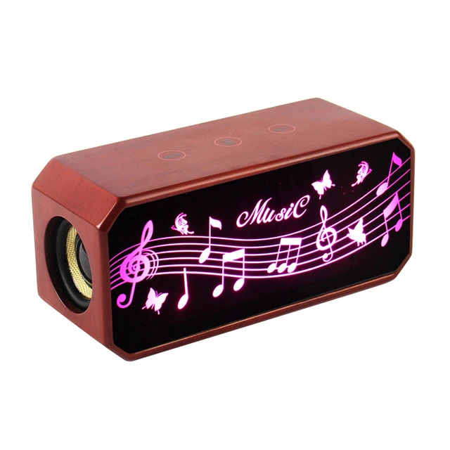 

2019 Hot Sell Amplified Beauty Cheap Rectangle Box Wireless Wooden Smart Micro Speaker