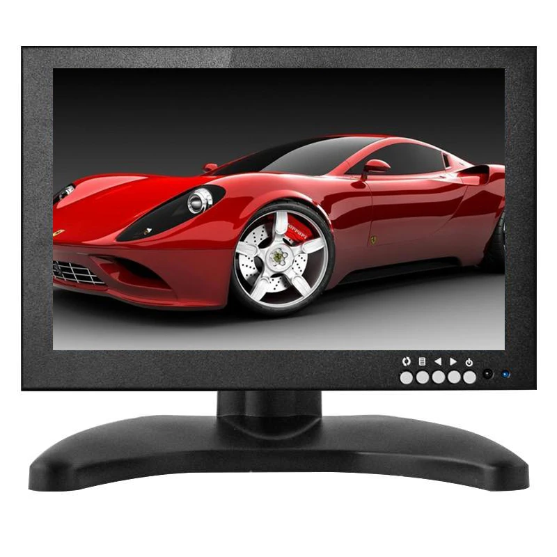 
Metal Case 10 inch IPS screen led backlight cctv test monitor with VGA HM BNC 