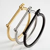 Factory supply 316 L D shape horse shoe bangle & bracelet