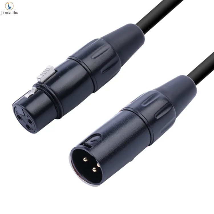 Jinsanhu High Quality Microphone Xlr Copper Cable Wholesale Xlr Male To