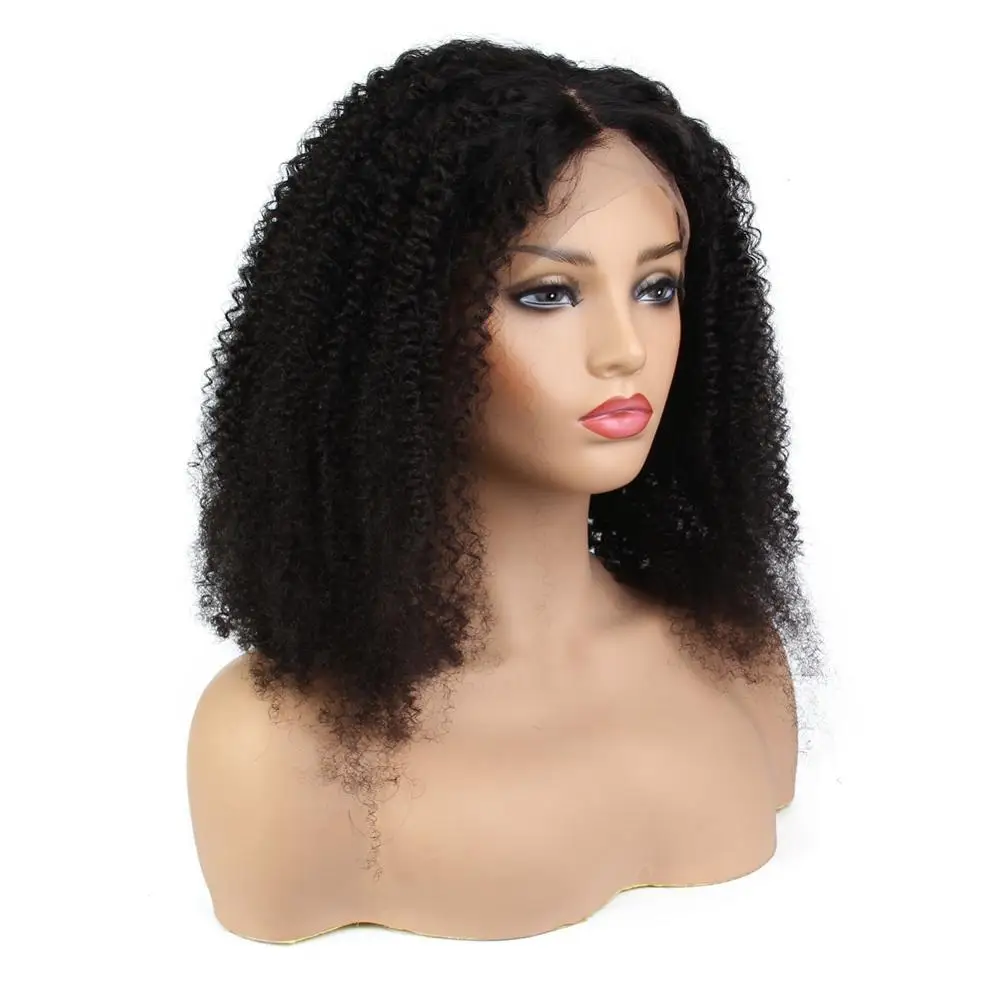 

Overnight Delivery Cheap Human Hair Full Lace Front Wigs Natural Hairline Malaysian Virgin Kinky Curly Wig