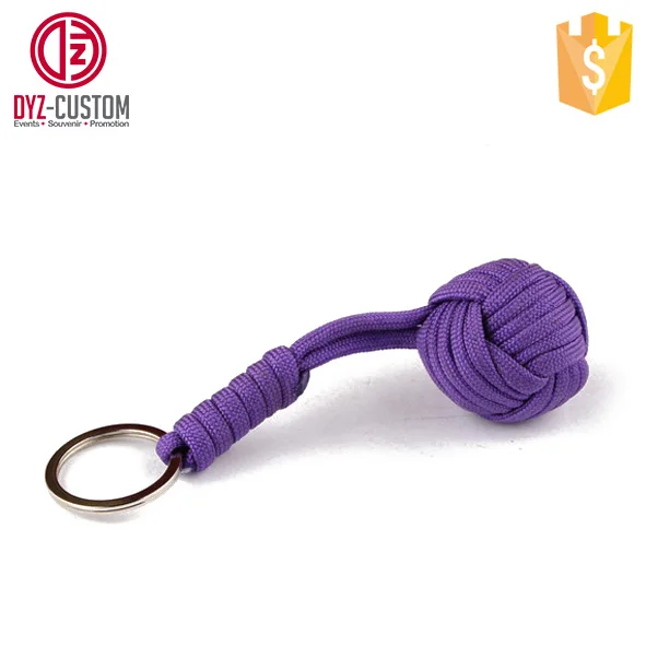Monkey Fist Knot Keychain Survival Paracord Keychain With Ball Buy
