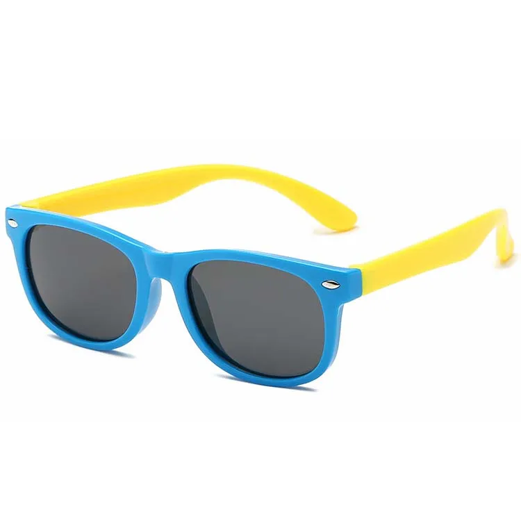 

New Style Wholesale Children Kids Flexible Multi Colors Fashion Polarized Plastic Frame Cute Sunglasses, As the picture shows