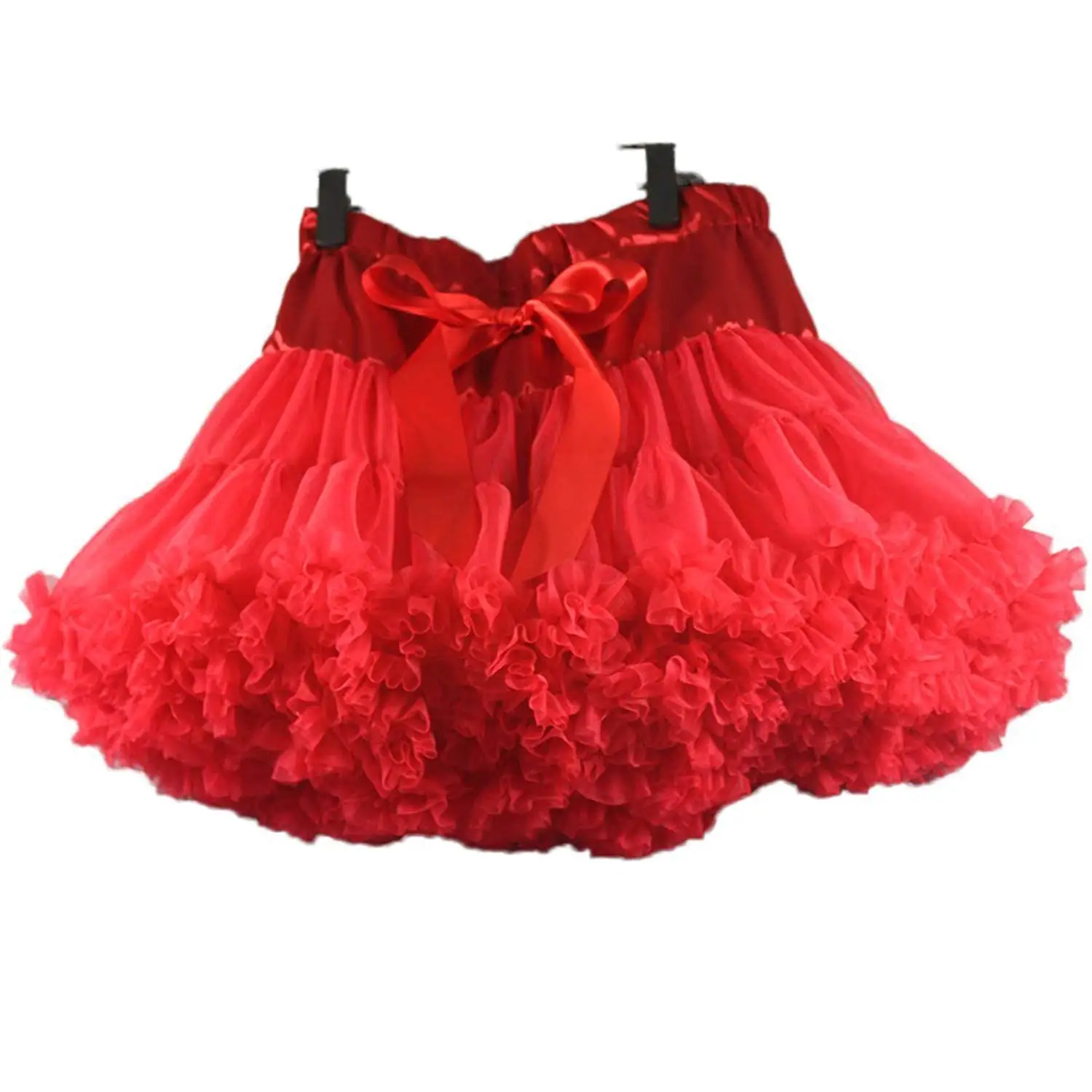 wenchoice Girls Fluffy Hot Pink Polka Dot Pettiskirt